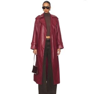 Lioness Burgundy Trench Coat